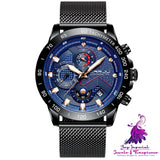 Stainless Steel Multi-Function Watch