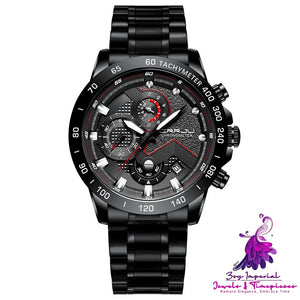 Stainless Steel Multi-Function Watch