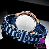 Stainless Steel Multi-Function Watch