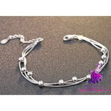 Multi Layer Sterling Silver Bracelet