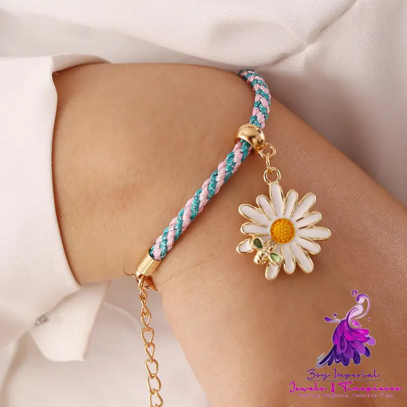 Daisy Bee Rope Bracelet