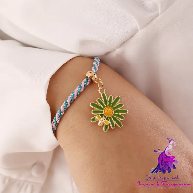 Daisy Bee Rope Bracelet