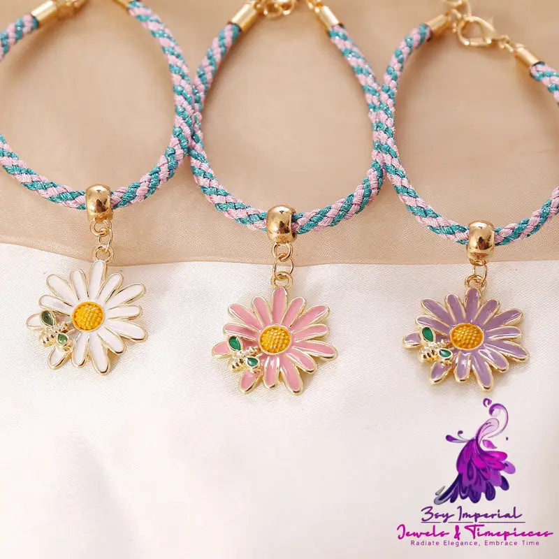 Daisy Bee Rope Bracelet