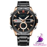 Multifunctional Electronic Round Men’s Watch