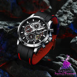 Multifunctional Skeleton Design Quartz Watch