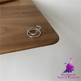 Trendy Nail Line Feeling Ring