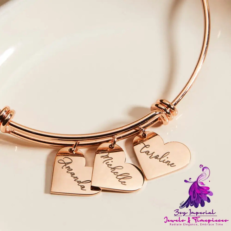 Stainless Steel Name Bracelet