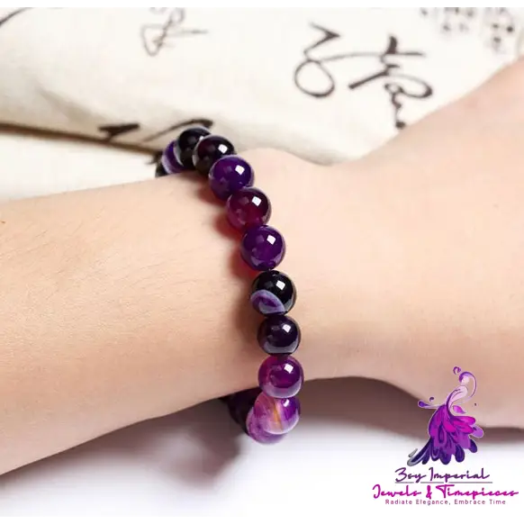 Violet Natural Stone Bracelet