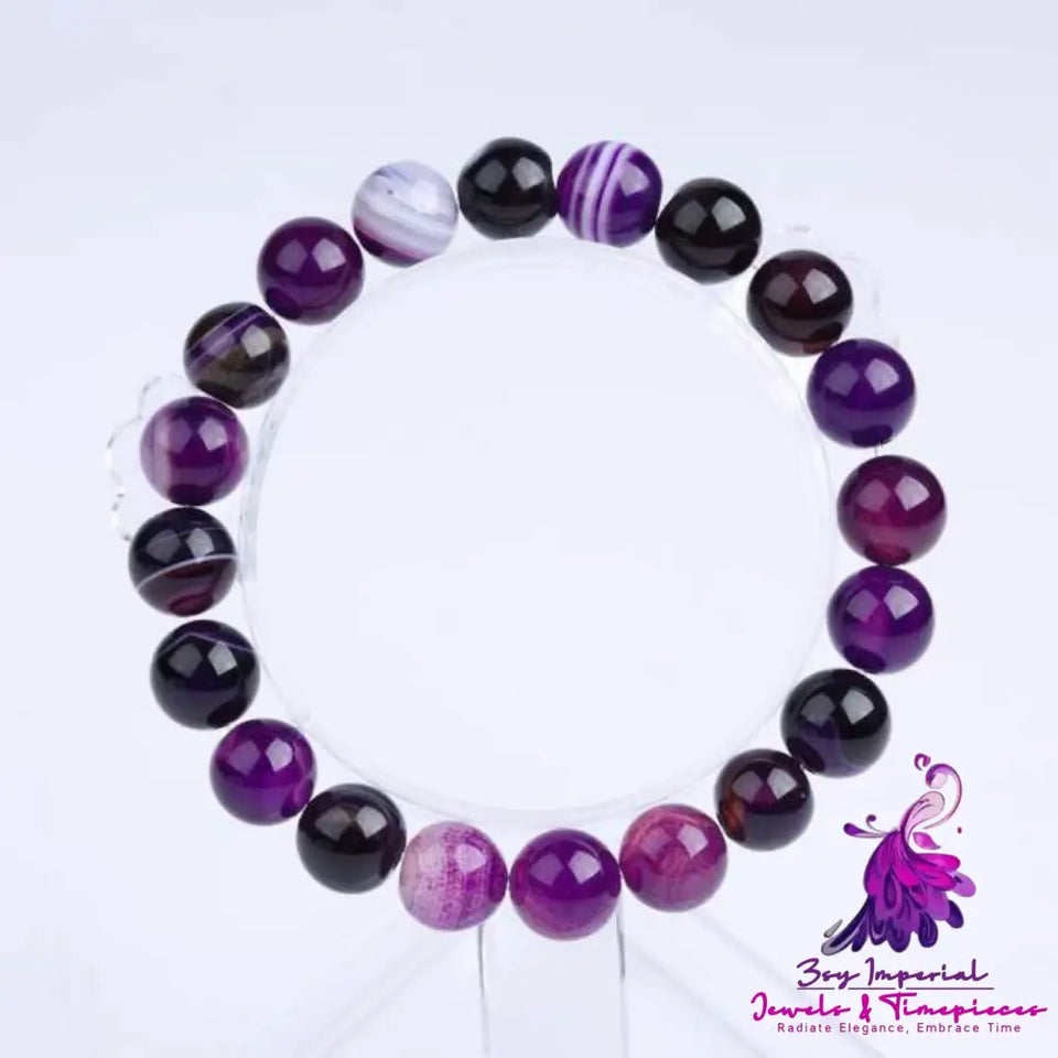 Violet Natural Stone Bracelet