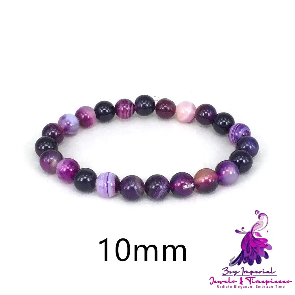 Violet Natural Stone Bracelet