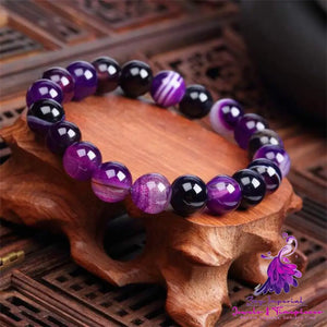 Violet Natural Stone Bracelet