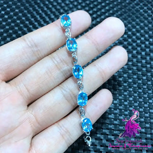 Natural Topaz Gemstone Bracelet