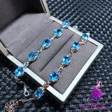 Natural Topaz Gemstone Bracelet