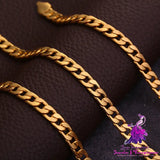 18K Gold Plated NK Necklace for Men