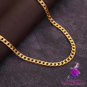 18K Gold Plated NK Necklace for Men