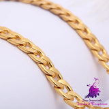 18K Gold Plated NK Necklace for Men