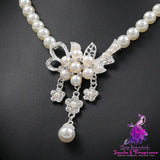 Pearl Flower Necklace Set