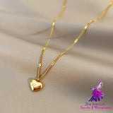 Peach Heart Necklace