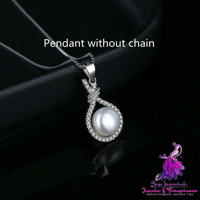 Pearl Pendant Necklace Freshwater Women