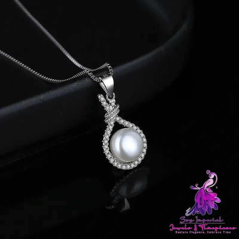 Pearl Pendant Necklace Freshwater Women