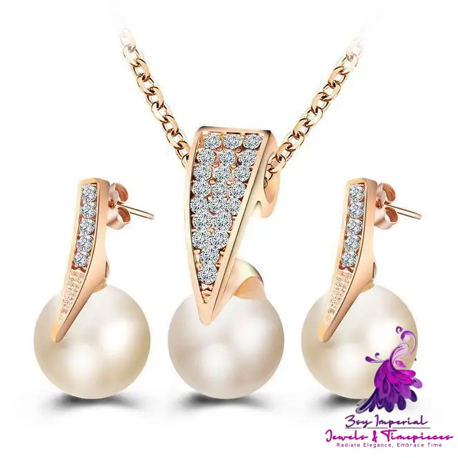 Pearl Wedding Banquet Jewelry Set