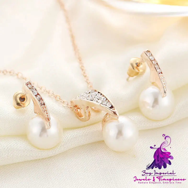 Pearl Wedding Banquet Jewelry Set