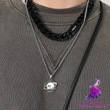 Hip Hop Purple Diamond Pendant Necklace