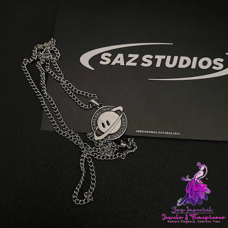 Hip Hop Purple Diamond Pendant Necklace