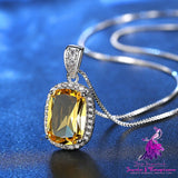 Zircon Pendant Clavicle Chain Necklace