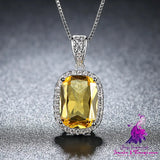 Zircon Pendant Clavicle Chain Necklace