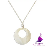 Round Design Sense Versatile When Personality Necklace