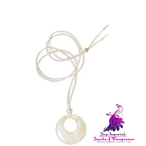 Round Design Sense Versatile When Personality Necklace