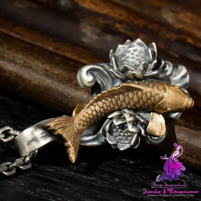 Koi Jumping Dragon Gate Necklace