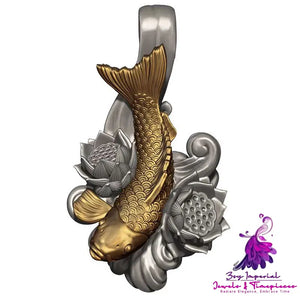 Koi Jumping Dragon Gate Necklace