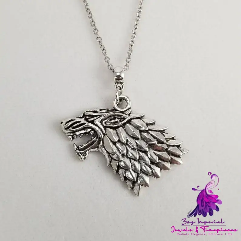 Wolf Head Stylish Pendant