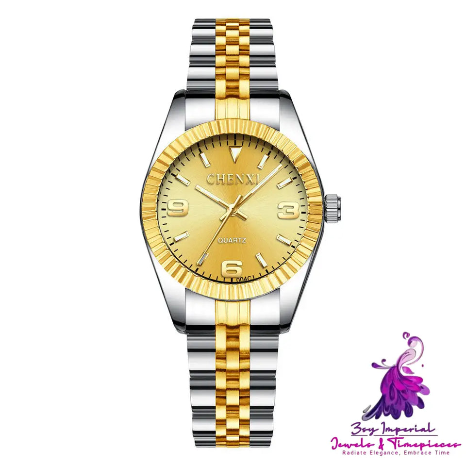 Neutral Stainless Steel Quartz Watch