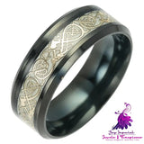 Noctilucent Dragon Pattern Ring