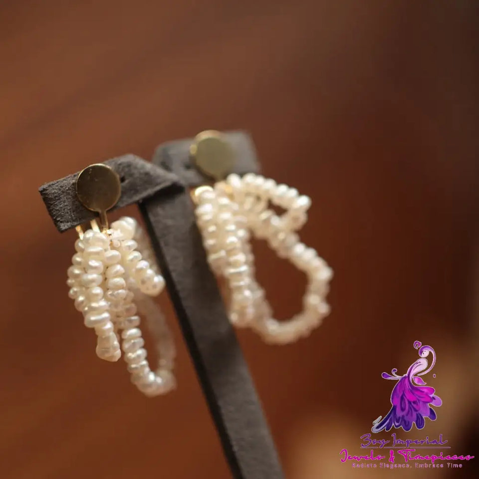 Stylish Vintage Pearl Ear Clips