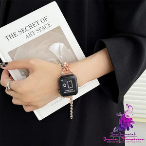 Pearl Metal Chain Watch Small Fragrance