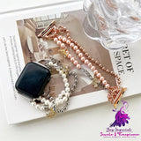 Pearl Metal Chain Watch Small Fragrance