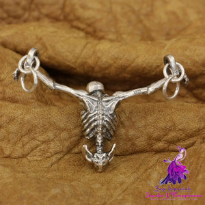 Sterling Silver Skull Necklace