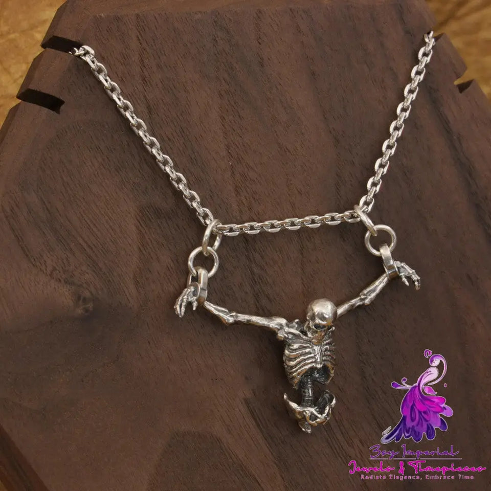 Sterling Silver Skull Necklace