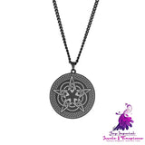 Pentagram Round Necklace