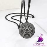 Pentagram Round Necklace