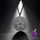 Pentagram Round Necklace