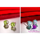 Peridot 925 Silver Earrings