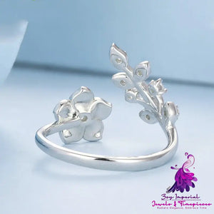 Gradual Pink Flower Ring