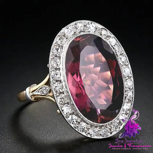 Pomegranate Jacinth Two Color Ring