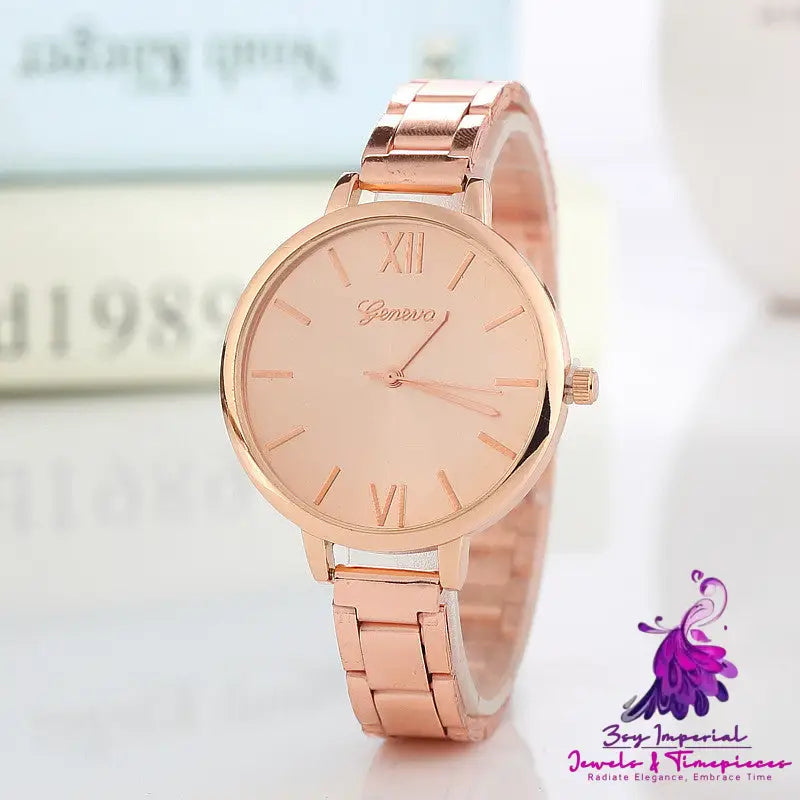 Round Dial Quartz Watch