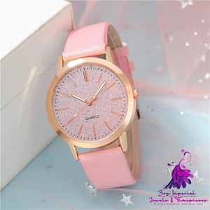 Round Pointer Quartz Women’s Watch Set